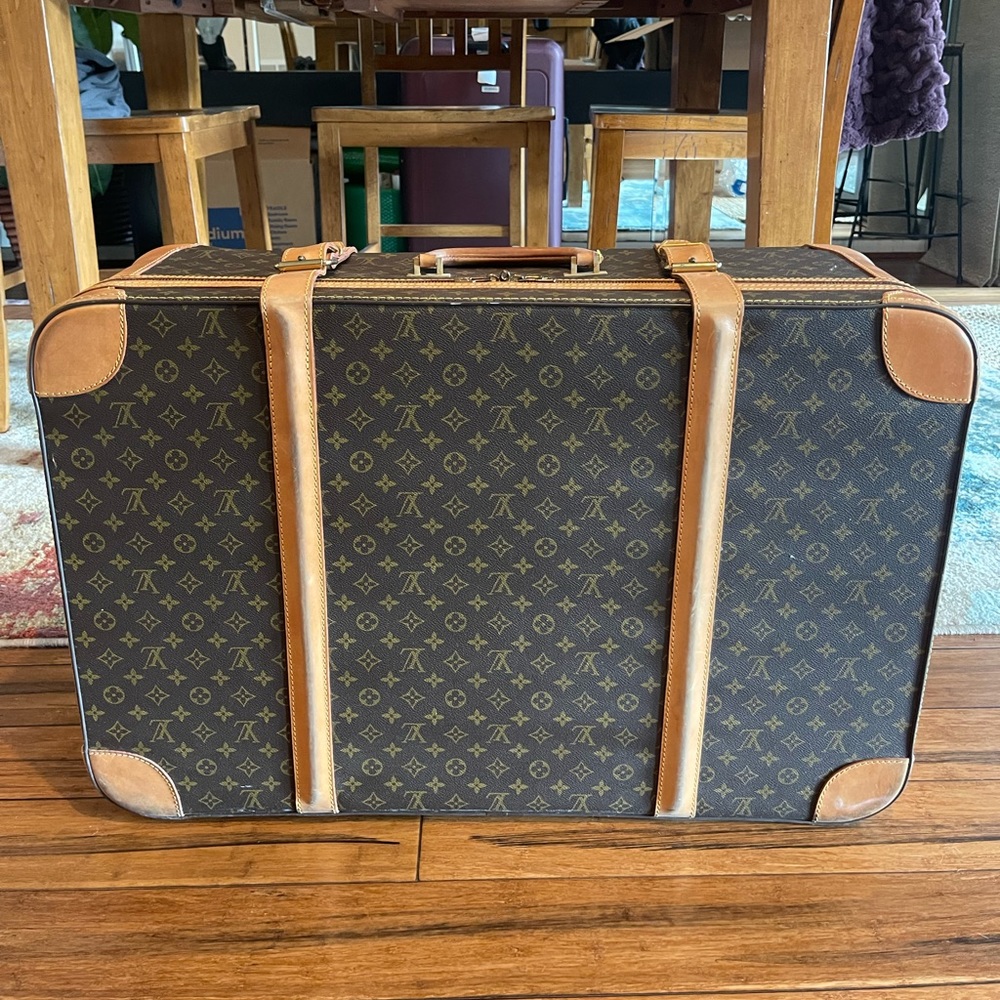 Louis Vuitton Monogram Travel Suitcase in Brown and Tan - Picture 6 of 7